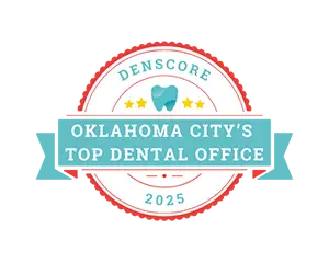 OKC Top Dental Office Denscore Badge